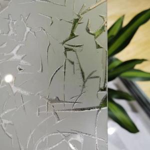  5mm 12mm colorless Satin Acid Etched Glass Textured Manufactures