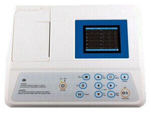 Electrocardiogram Machine Portable Ecg Device 80mm 3 Channel Format Recording