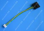 Molex Black Large 4Pin To Small 4Pin Green Yellow Power Transfer Wire Harness