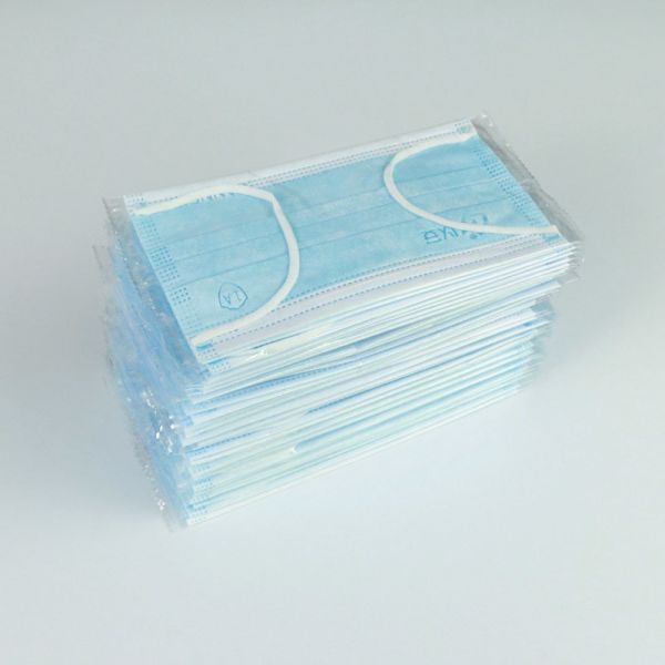 Individual Packaged Customized  BFE≥95% Adult Blue Face Mask