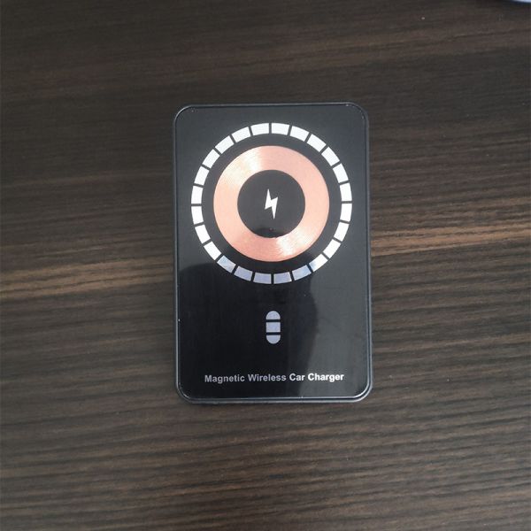 2022 Tecnologia Tech New Releases Product Transparent Magnetic Wireless Car Charger For Iphone