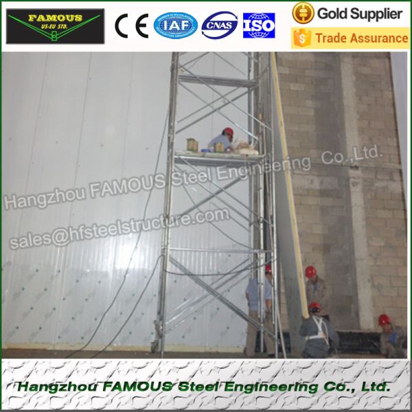 75mm Thick Thermal Insulated Sandwich Panels PU Wall System Use