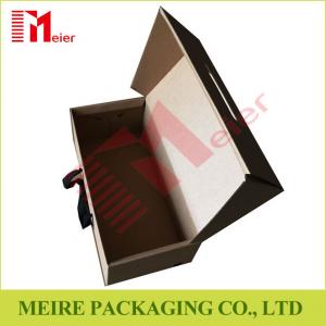  Printing Corruated paperboard box with custom logo and ribbon closure for women shoes Manufactures