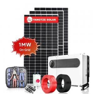  RS232 On Grid Solar System Kit 1MW Solar Power Plant Manufactures