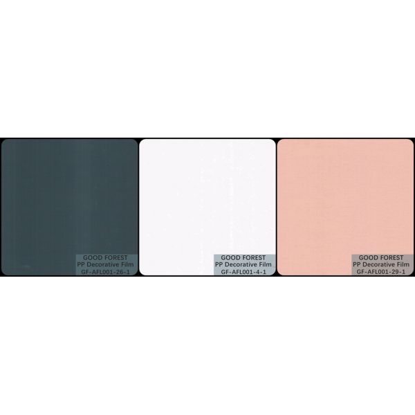 Decorative White Polypropylene Film Degradable Skin Feeling Series