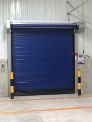 Commercial Security Roller Shutter Fabric Curtain Fast Acting High Speed PVC Doors