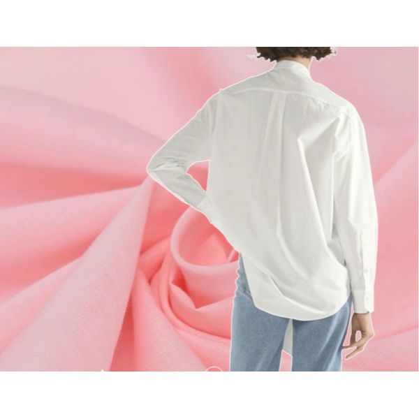 Healthy Cotton Plain Fabric Blouses 40sX40s 138GSM Casual Wear Infant Spring Fashion