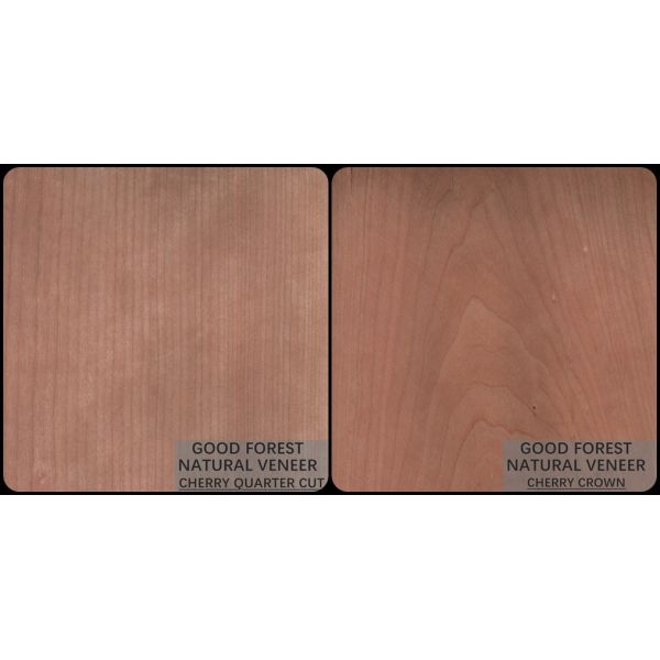 Decoration Natural Cherry Veneer Quarter Cut Smoked Color Popular