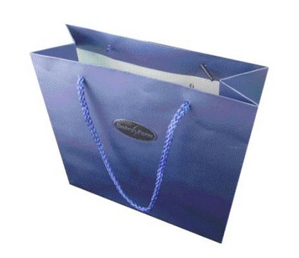 High quality different shape design cosmetic paper bag, cosmetic shopping bag