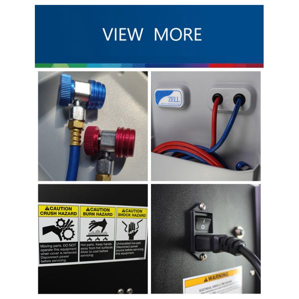 AC R134a R12 Air Conditioning Service Station Machine For Gas Recovery 15Micron