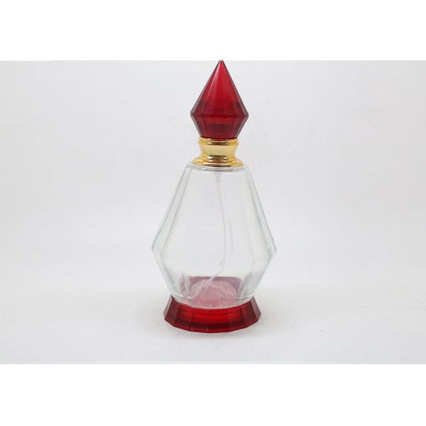 Crew Seal Custom Glass Perfume Bottles Screen Printing Surface For Distribute