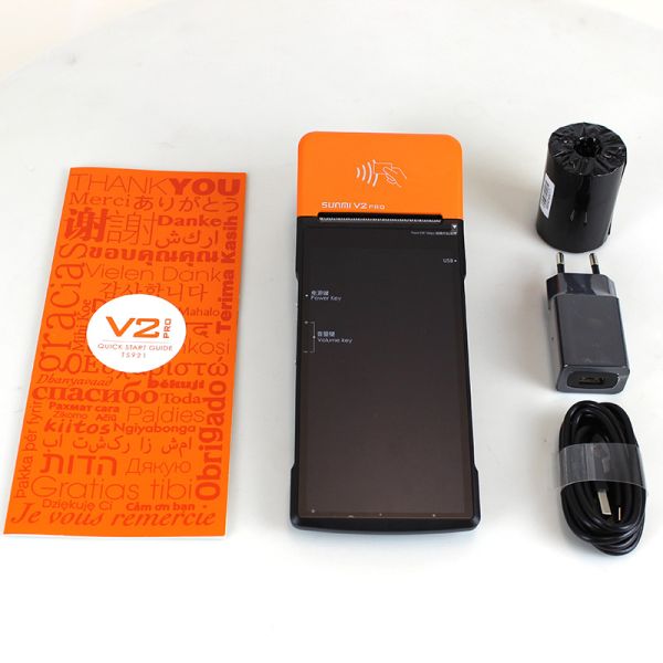 Tablet Touch Screen Enclosure 4G Portable Pos Terminal With Printer