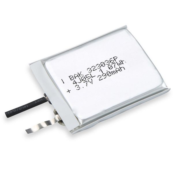 Small Li Pol Battery Rechargeable Li Ion Battery 323036P 3.7V 290mAh