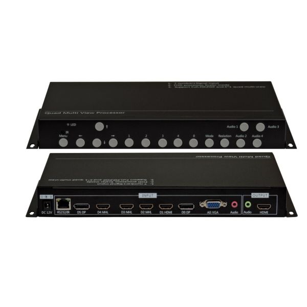 Video Hdmi Presentation Switcher 7x1 Multiviewer With Audio HDCP Compliant
