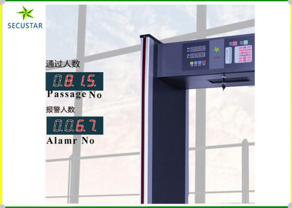 Quality Full Body 6 Zone Walk Through Metal Detector IP55 For Public Security Checking for sale