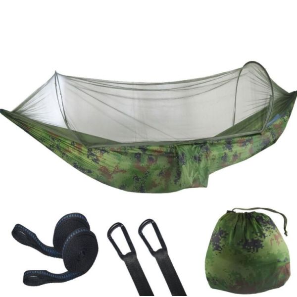 Two Persons Outdoor Portable Hammock , 210T Nylon Travel Camping Hammock