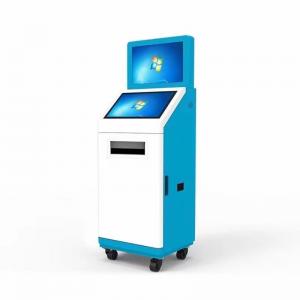 19 Inch Touch Screen Self Service Kiosk 1920x1080 With A5 Printer ID Card Reader Manufactures