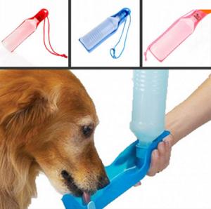  500ml Blue/Red/Pink pet drinking fountain Potable Pet Dog Cat Water Feeding Drink Bottle Manufactures