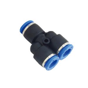  PY Three Way Equal Y Tee Black Colour Pneumatic Plastic Tube Fitting Manufactures