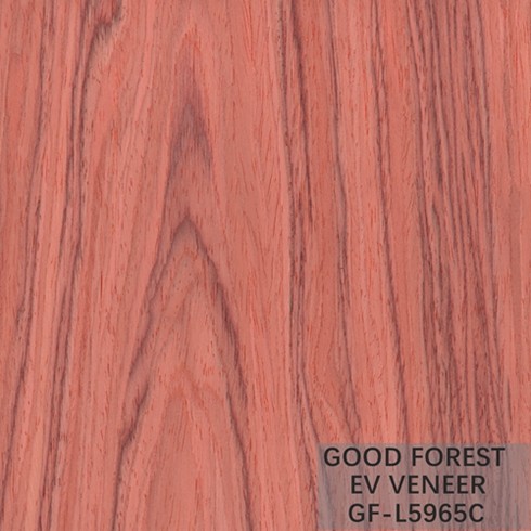 Engineered Wood Veneer Red Santos Rose Wood 2850mm length Size For door and cabinet face SZ-L220C/595C/3305C/6155C/5965C