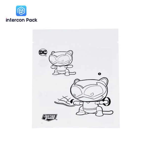 White Kraft Paper Heat Seal Bags Polyester Film Opaque For Electronic Products