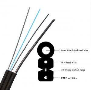  Black Optical Fiber Self Supporting FTTH Drop Cable Manufactures