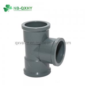 China PVC Pipe Fitting NBR5648 PVC Equal Tee for 45deg Angle Female Connection on sale