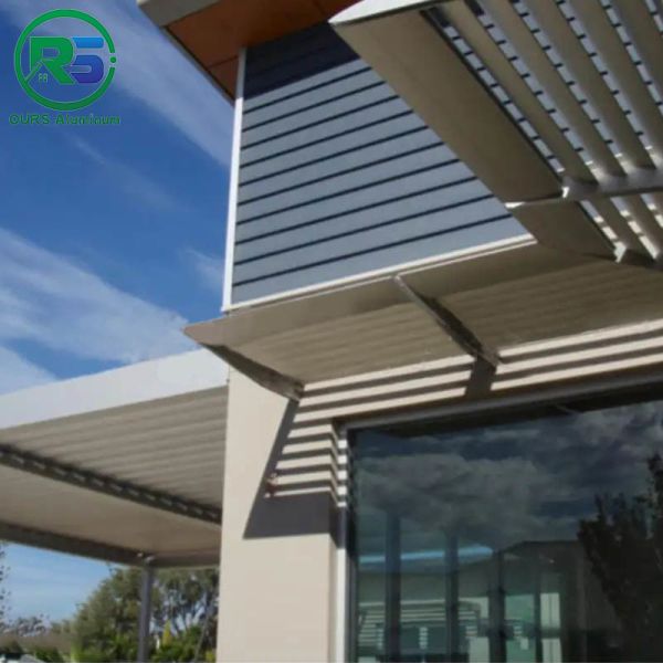 Exterior Pvdf Coating Aluminum Sun Shade System louvers 2-7mm Environment Friendly