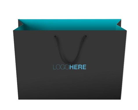 High quality different shape design cosmetic paper bag, cosmetic shopping bag