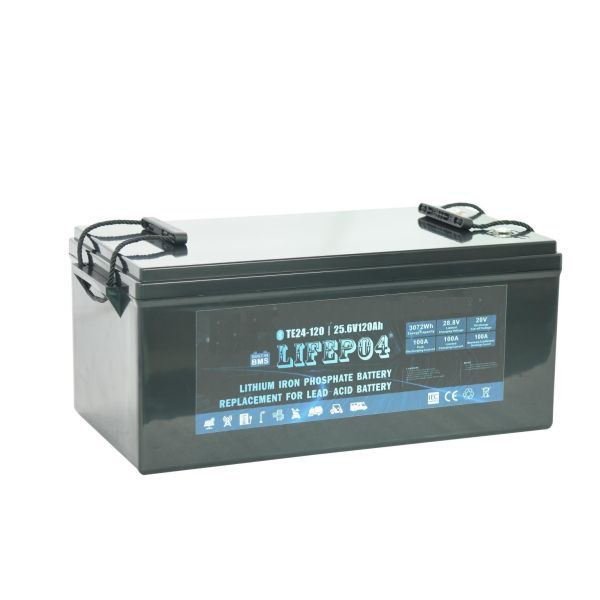 Portable 24V 100AH Lifep04 Lithium Battery For Backup Power