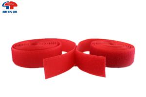 China Red 2 Inch Wide Sew On hook and loop Straps Roll For Medical , Eco - friendly on sale