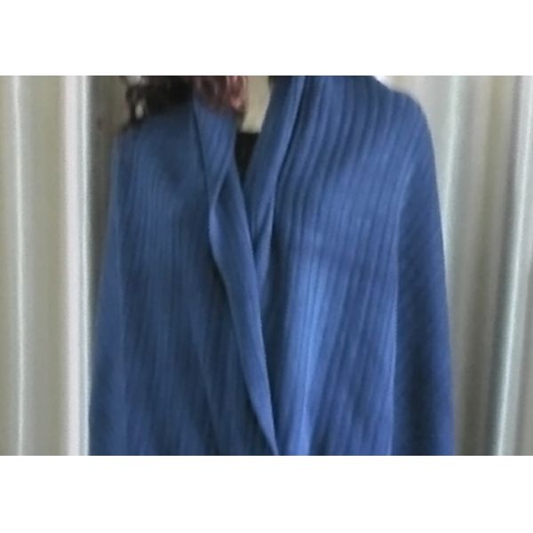 Popular Bule Acrylic Knit Scarf Sweater Wrap Shawl Customized Design