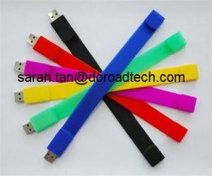  Customized Silicone Bracelet USB Flash Disks, 100% Original and New Memory Chip Manufactures