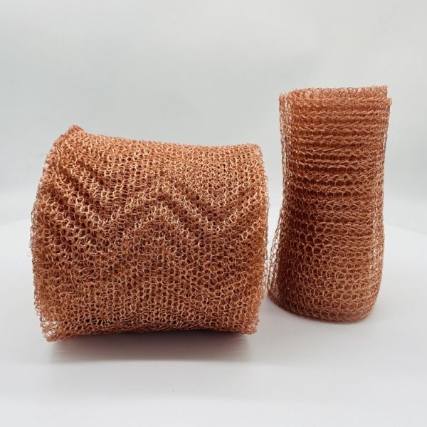 High Filtering Efficiency Ginning Copper Knitted Mesh For Gas And Liquid