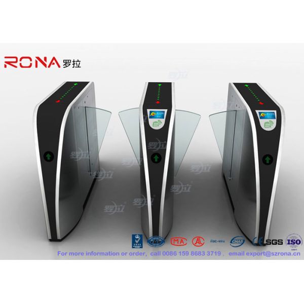 Fast Speed Stainless Steel Turnstiles Full Automatic DC 24V Brush Motor 1 Year Warranty