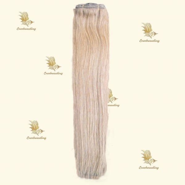 120g/PC Muti-Color Clip on Hair Extensions Human Hair Clip Ins with Muti-Color