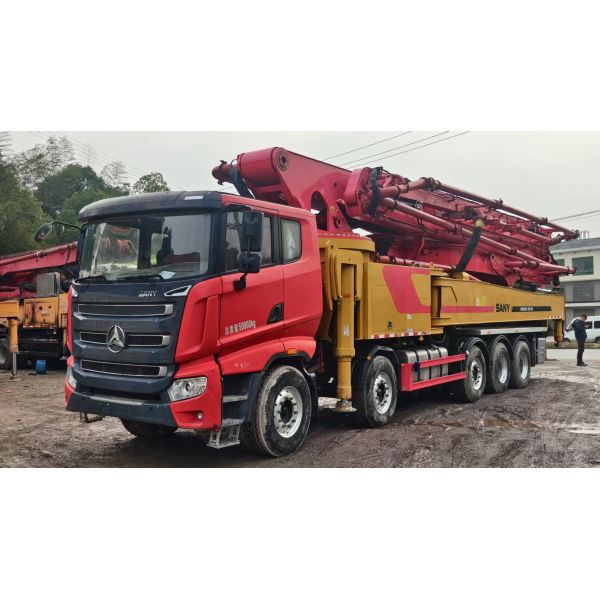 Sany Concrete Pump 2021 Year 62 M With Sany Chassis 5-axle Used Construction Equipment