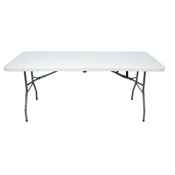 Heavy Duty Utility Plastic Camping Folding Table Chair 6ft Indoor Outdoor Portable