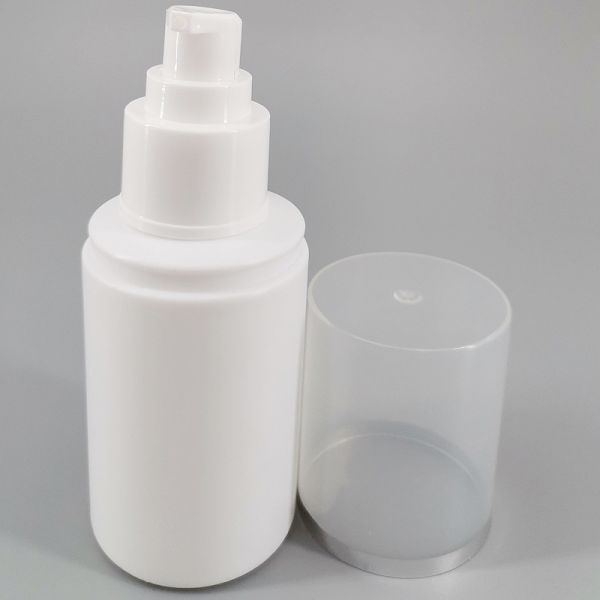 100ml 110ml Plastic Round Cosmetic Lotion Bottle With Clear Cap