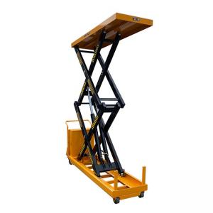  24V Battery 2 Ton Portable Scissor Lift Tables Max Height 1400mm Manufactures