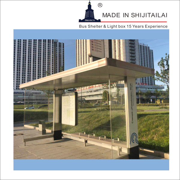 L5200mm Aluminum Bus Shelter