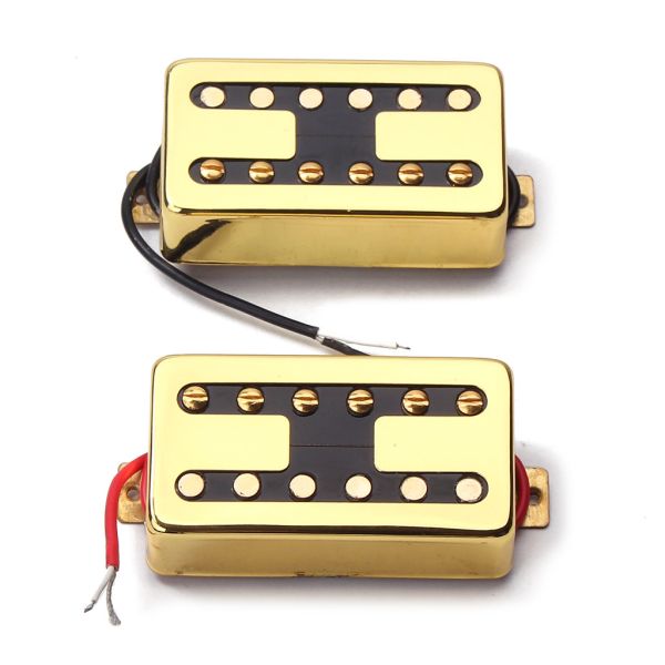 Double Coil Electric Guitar Pickups Chrome Gold Guitar Parts