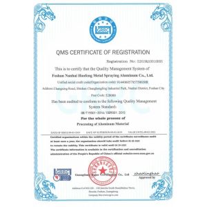 Foshan WY Building Technology Co., Ltd. Certifications