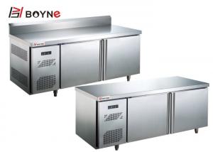  Stainless Steel material Restaurant One Door Counter Fridge Prep Table Freezer of silver color Manufactures