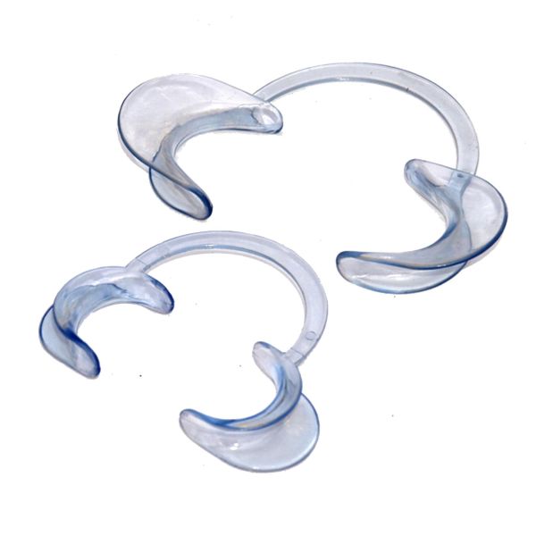 Clear Plastic Dental Teeth Whitening Cheek Retractor Mouth Opener C Type