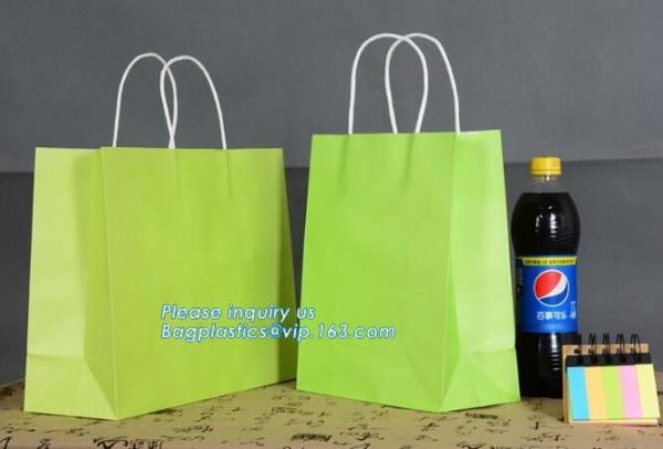 Wine Packing Kraft Paper Bag with Twist Handle,Eco-friendly cmyk gold color custom printing paper wine gift bag bagease