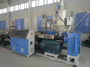  20 - 160MM PE PPR Plastic Pipe Production Line / PE Cool and Hot Water Pipe Extrusion Machine Manufactures