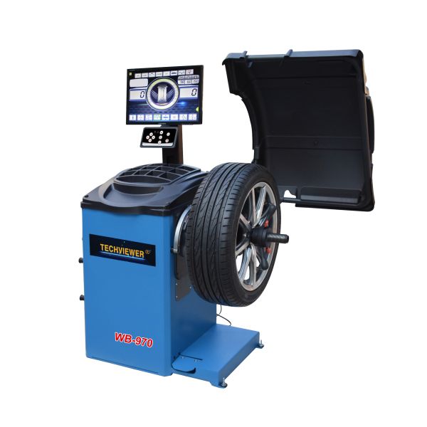 0.09kw Mobile Wheel Balancing Machine 140rpm With 19HD Monitor