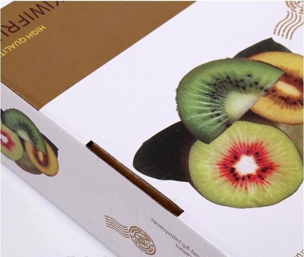 corrugated fruit packing box, kraft paper, gloss lamination, offset printing, foldable box,flower cone,flowral packaging