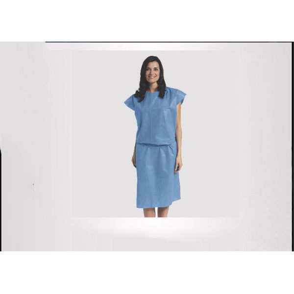 Short Sleeve Patient Surgical Gown , Disposable Plastic Gowns Anti Permeate